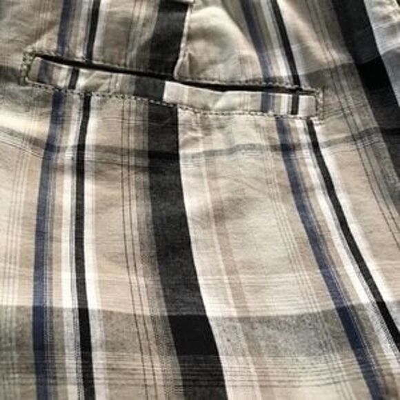 Chase Edward Gray Plaid Shorts Size 34 - Picture 5 of 5